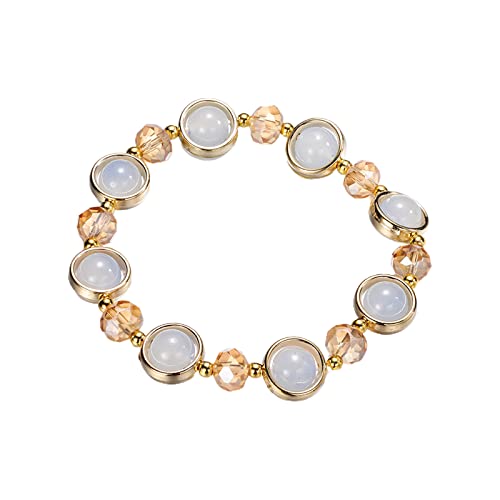 Glasarmband mit Farbverlauf, farbige Glasur, Armband für Klassenkameraden und Freunde, große Creolen für Frauen, A, Metall, Kein edelstein von Generisch