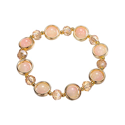 Glasarmband mit Farbverlauf, farbige Glasur, Armband für Klassenkameraden und Freunde, große Creolen für Frauen, A, Metall, Kein edelstein von Generisch