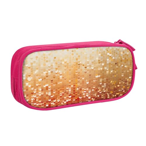 Glitzer-Federmäppchen für Jungen und Mädchen, bunt, Galaxie, große Stifttasche, Schreibtisch, Schreibwaren, Organizer, Federmäppchen für Schule, Büro, Make-up-Tasche mit Reißverschluss, blau von Generisch
