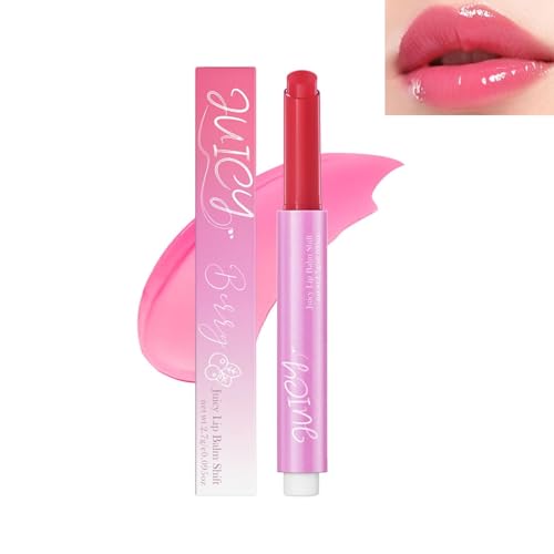 Glitzer-Lipgloss Aufrollen, Lip Shiner Gloss Set, 6-Color Fruity Moisturizing Lippenöl, Deep Nourishing Lip Balm, Vegan Lip Balm für Langanhaltend Glossy Pflegende Lippen, 2.7g (Berry) von Generisch