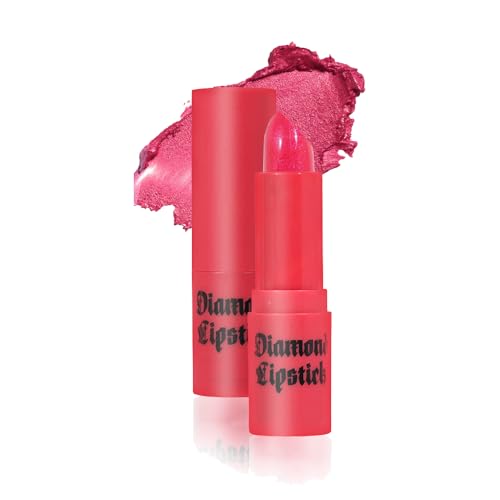 Glitzer Lippenstift, Schimmernder Lippenstift, Wasserdichter Lang anhaltender Lipgloss, Diamond Metallic Funkelnder Matt lippenstift, Matte Glitter Lipstick Lip Gloss für Frauen Lippen Make-up (05) von Generisch