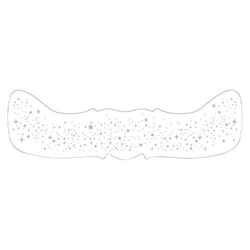 Glitzer-Make-up-Pinsel für das Gesicht - Gesichts-Make-up-Flicken 15,6 cm x 5 cm | Dekoration mit wasserdichten Flicken, sicheres und harmloses Make-up-Werkzeug für Konzerte, Musikfestivals von Generisch