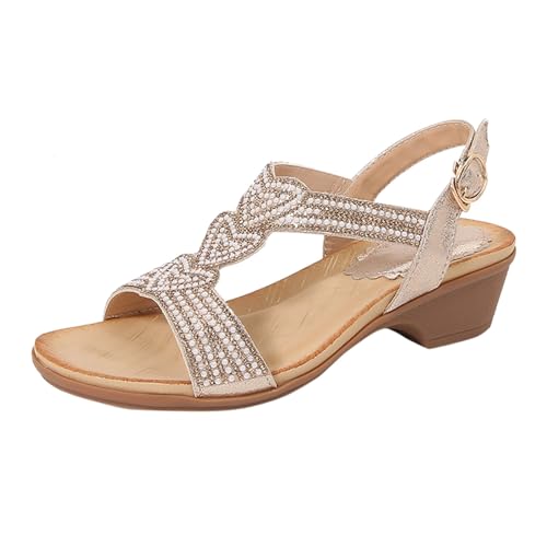 Glitzer Sandalen Damen Sommer Elegant Flach Strass Mädchen Frauen Bohemia Strand Schuhe Rutschfeste Strandsandalen Frauen Bequeme Strandsandalen Open Toe Hausschuhe für Wohnzimmer Pool Strand Glitzer Sandalen Damen Sommer Elegant Flach Strass Mädchen Frauen Bohemia Strand Schuhe Rutschfeste Strandsandalen Frauen Bequeme Strandsandalen Open Toe Hausschuhe für Wohnzimmer Pool Strand von Generisch