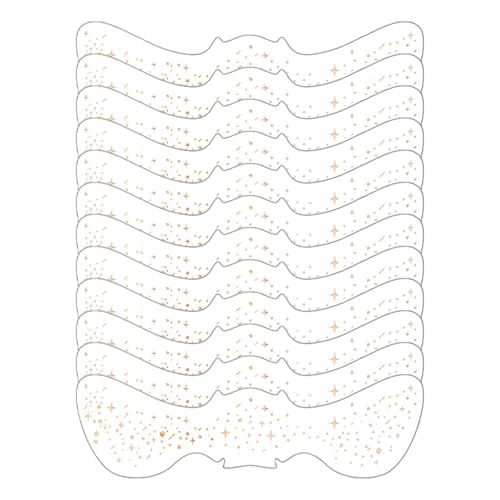 Glitzer -Sommersprossen - 12pcs Shiny Make -up Patch | Goldene Gesichtsmake -up -Patches | Glitzer Sommersprosse Patches Für Festivals Partys Bühnenaufführungen Raves Urlaubsveranstaltungen Un von Generisch