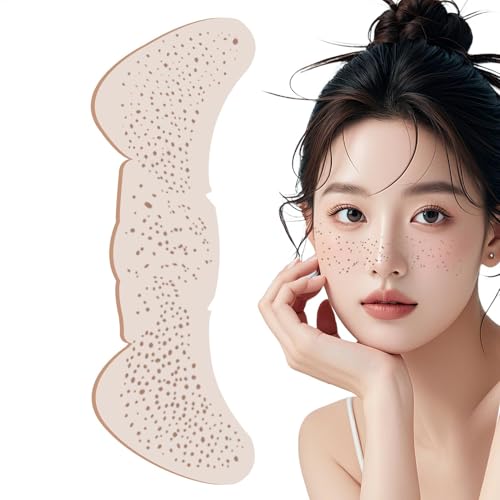 Glitzer-Sommersprossen-Gesichtsaufkleber, Make-up-Patches, künstliche Sommersprossen, leuchtende Flicken, niedliche goldene Sommersprossen, glänzende temporäre Gesichtstattoos, künstliche von Generisch