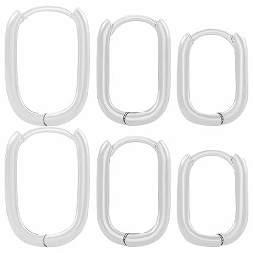 Goldene Creolen für Damen, trendige, klobige Goldohrringe, huggie, zierliche Ohrringe, Goldschmuck für Damen, Teenager, bequeme Rückseite, Einheitsgröße, Metall, Kein Edelstein Goldene Creolen für Damen, trendige, klobige Goldohrringe, huggie, zierliche Ohrringe, Goldschmuck für Damen, Teenager, bequeme Rückseite, Einheitsgröße, Metall, Kein Edelstein von Generisch