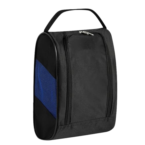 Golf-Schuh-Tragetasche – Golfschuhtasche für Herren und Damen, Reisen, Golf, wasserdicht, Schuhbeutel, Organizer mit Reißverschluss, Netzstoff, atmungsaktiv, blau, Refer to description, Unisex von Generisch