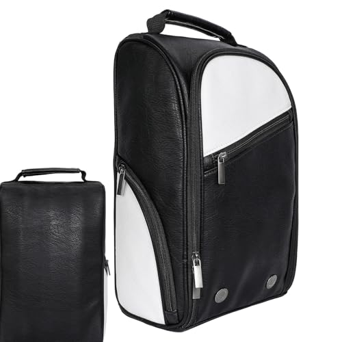 Golf Shoe Bag | Portable Shoe Storage Pouch | Soccer Travel Shoe Carrier Bag for Men and Women | Portable Multi-Pocket PU Sneaker Case with Handle for Easy Storage and Transport Golf Shoe Bag | Portable Shoe Storage Pouch | Soccer Travel Shoe Carrier Bag for Men and Women | Portable Multi-Pocket PU Sneaker Case with Handle for Easy Storage and Transport von Generisch