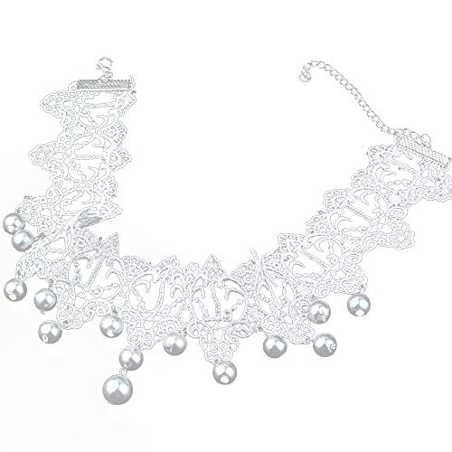 Gothic-Stil, Hochzeit, Party, Spitze, Perlenkette, Anhänger, Halskette, kreative und exquisite Verarbeitung, praktische Behandlung von Generisch