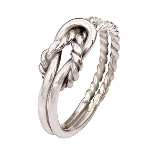 Goyal Jewels Edelstein Silber Ring Massiv 925 Sterling Silber Band Ring Alle Größen Männer Frauen Ring Geschenkartikel Aussage Handgemachter Schmuck GESR140 (61 (19.4)) von Generisch