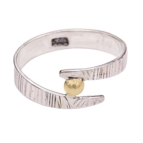 Goyal Jewels Silberring aus massivem 925er Sterlingsilber schöner Bandring alle Größen Männer Frauen Ring Geschenkartikel Statement handgefertigter Schmuck GESR103 (55 (17.5)) von Generisch