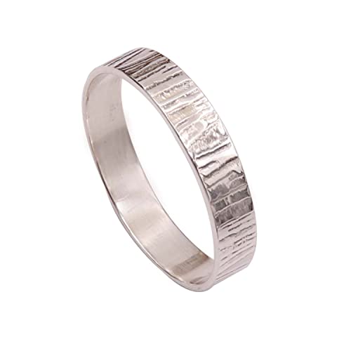 Goyal Jewels Silberring aus massivem 925er Sterlingsilber schöner Bandring alle Größen Männer Frauen Ring Geschenkartikel Statement handgefertigter Schmuck GESR51 (75 (23.9)) von Generisch