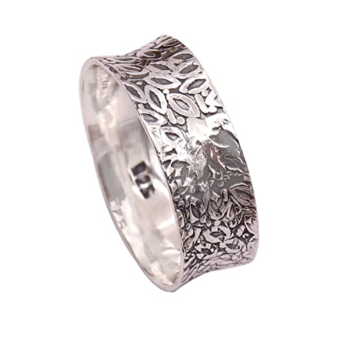 Goyal Jewels Silberring aus massivem 925er Sterlingsilber schöner Bandring alle Größen Männer Frauen Ring Geschenkartikel Statement handgefertigter Schmuck GESR93 (69 (22.0)) von Generisch