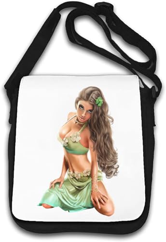 Green Dressed Pin Up Umhängetasche weiß von Generisch