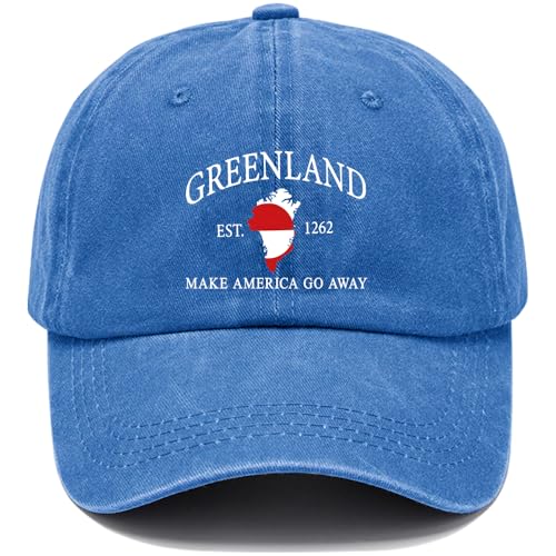 Greenland Hat, Make America Go Away Baseballkappe, saphirblau, 53 von Generisch