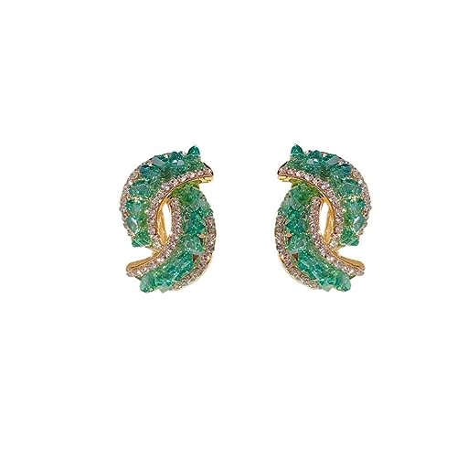 Groene Verfraaide Gesp Oorbellen Geometrische grüne gebrochene exquisite Ohrringe leichte High-End-Ohrringe kalte Ohrringe Harz Creolen, Einheitsgröße, Sonstige, Kein Edelstein Groene Verfraaide Gesp Oorbellen Geometrische grüne gebrochene exquisite Ohrringe leichte High-End-Ohrringe kalte Ohrringe Harz Creolen, Einheitsgröße, Sonstige, Kein Edelstein von Generisch