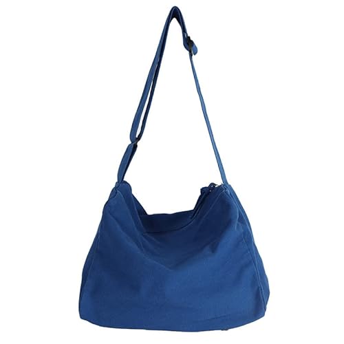 Große Canvas-Kuriertasche für Damen, lässige Umhängetasche, Umhängetasche mit gewaschenem Stoff, geräumige Tragetasche mit Vordertaschen für Schule, Arbeit, Einkaufen, Reisen und den täglichen Große Canvas-Kuriertasche für Damen, lässige Umhängetasche, Umhängetasche mit gewaschenem Stoff, geräumige Tragetasche mit Vordertaschen für Schule, Arbeit, Einkaufen, Reisen und den täglichen von Generisch