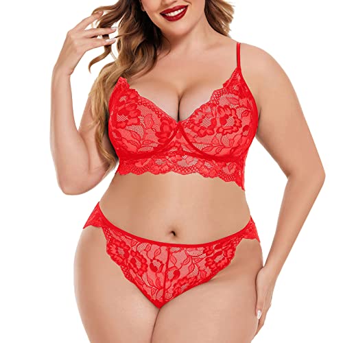 Große Größen Frauen Unterwäsche Set BH Und Slip Damen Dessous-Set 8Tlg Sexy Spitze Corsage Lingerie Mit BH Und Höschens Aushöhlen Damen Reizwäsche Halfter Durchsichtige Spitzed Dessous Große Größen Frauen Unterwäsche Set BH Und Slip Damen Dessous-Set 8Tlg Sexy Spitze Corsage Lingerie Mit BH Und Höschens Aushöhlen Damen Reizwäsche Halfter Durchsichtige Spitzed Dessous von Generisch