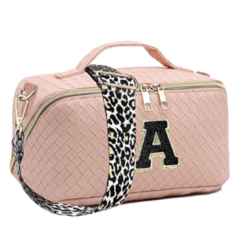 Große Make-up-Tasche, Reise-Kulturbeutel für Damen, Make-up-Tasche mit großem Fassungsvermögen, Kosmetiktasche, Gewebter Mehrzweck-Kulturbeutel für Geburtstage, Feiertage und Weihnachten von Generisch