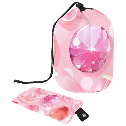 Große Make-up-Tasche für Damen, tragbar, wasserdicht, Kulturbeutel, rosa Obstmuster, mehrfarbig, 9.9x6.9in/25.2x17.6cm;6x3.5in/15.2x8.8cm Große Make-up-Tasche für Damen, tragbar, wasserdicht, Kulturbeutel, rosa Obstmuster, mehrfarbig, 9.9x6.9in/25.2x17.6cm;6x3.5in/15.2x8.8cm von Generisch
