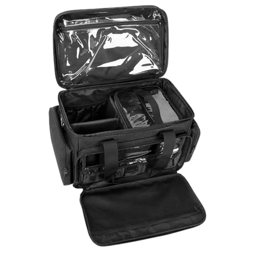 Große Reise-Make-up-Tasche, Kosmetiktasche mit hoher Kapazität, Kulturbeutel für Damen, Kulturbeutel mit Fächern, geräumige Reise-Kosmetiktasche für Make-up und Toilettenartikel von Generisch