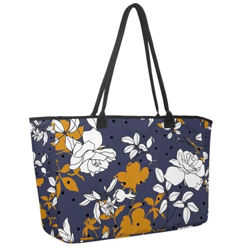 Große Strandtasche für Damen, Hexe, Katze, Boot, Berge, schöne Wolken, Wunderland, Malerei, Reisetasche, mit Taschen, wasserdichte Schultertasche, Mehrfarbig 10, 14.5x20.8x5.5in/37x53x14cm Große Strandtasche für Damen, Hexe, Katze, Boot, Berge, schöne Wolken, Wunderland, Malerei, Reisetasche, mit Taschen, wasserdichte Schultertasche, Mehrfarbig 10, 14.5x20.8x5.5in/37x53x14cm von Generisch