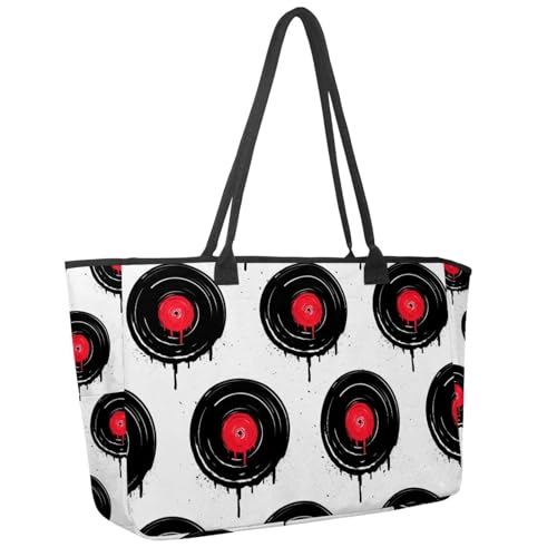 Große Strandtasche für Damen, Teich mit Fischen und Lotus-Muster, Reisetasche, mit Taschen, wasserdichte Schultertasche, Mehrfarbig 13, 14.5x20.8x5.5in/37x53x14cm Große Strandtasche für Damen, Teich mit Fischen und Lotus-Muster, Reisetasche, mit Taschen, wasserdichte Schultertasche, Mehrfarbig 13, 14.5x20.8x5.5in/37x53x14cm von Generisch