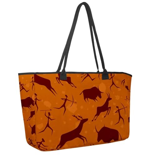 Große Strandtasche für Damen, Weihnachten für den Winter, Schneeflockenmuster, Reisetasche, mit Taschen, wasserdichte Schultertasche, Mehrfarbig 12, 14.5x20.8x5.5in/37x53x14cm Große Strandtasche für Damen, Weihnachten für den Winter, Schneeflockenmuster, Reisetasche, mit Taschen, wasserdichte Schultertasche, Mehrfarbig 12, 14.5x20.8x5.5in/37x53x14cm von Generisch