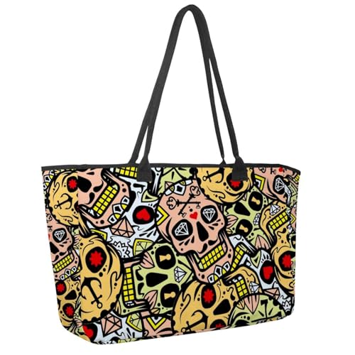 Große Strandtasche für Damen, florales Ginkgo-Biloba-Blättermuster, Reisetasche, mit Taschen, wasserdichte Schultertasche, Mehrfarbig 11, 14.5x20.8x5.5in/37x53x14cm Große Strandtasche für Damen, florales Ginkgo-Biloba-Blättermuster, Reisetasche, mit Taschen, wasserdichte Schultertasche, Mehrfarbig 11, 14.5x20.8x5.5in/37x53x14cm von Generisch