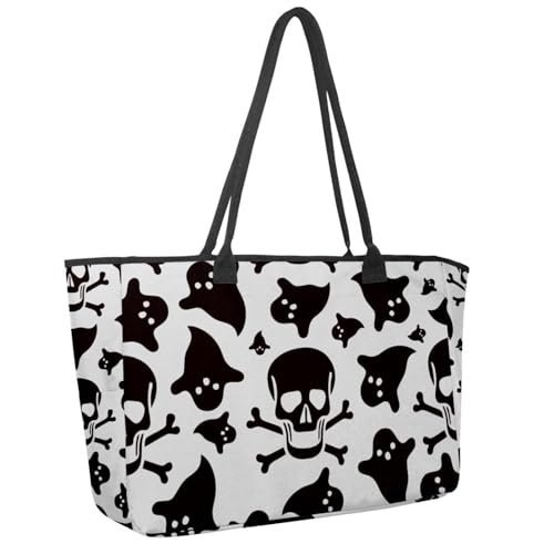 Große Strandtasche für Damen, japanische Kultur, Blumen, buntes Blumenmuster, Reisetasche, mit Taschen, wasserdichte Schultertasche, Mehrfarbig 13, 14.5x20.8x5.5in/37x53x14cm von Generisch