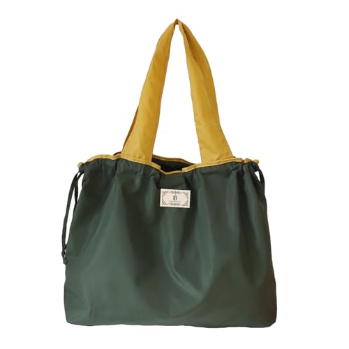 Große Taschen Shopper Stilvolle, strapazierfähige Schultertasche für Damen, Handtasche mit großem Fassungsvermögen, perfekt zum Einkaufen, für lässige Outfits und den (Army Green, Large Size) von Generisch