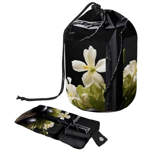 Große wasserdichte Make-up-Tasche für Damen, geräumig und stilvoll für Reisen und den täglichen Gebrauch, Oster-schwarzes Kreuz, mehrfarbig, 9.9x6.9in/25.2x17.6cm;6x3.5in/15.2x8.8cm von Generisch