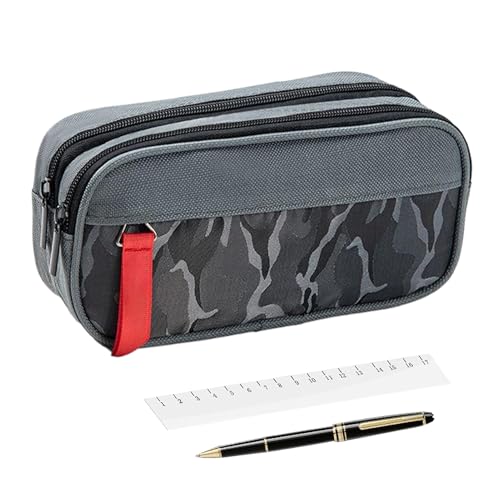 Großraum Stiftemäppchen | Stift Organizer Tasche | Doppelschicht Schreibwaren Aufbewahrung Für Schere Radiergummi Stift Schule Büro Kunstunterricht Reisen Schreibtisch Unterricht von Generisch