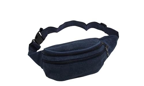 Gürteltasche Hipbag Bauchtasche Bum Bag Navy blau Gürteltasche Hipbag Bauchtasche dunkelblau 2 Reißverschlüsse vorne,. Gürteltasche Damen Herren Sport Tasche Brustbeutel Umhängetasche von Generisch