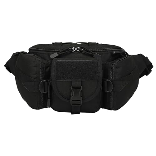 Gürteltasche für Herren, verstellbar, für Outdoor, Angeln, Radfahren, Reisen, Leder, Schwarz , Einheitsgröße, Rucksack Rucksäcke Gürteltasche für Herren, verstellbar, für Outdoor, Angeln, Radfahren, Reisen, Leder, Schwarz , Einheitsgröße, Rucksack Rucksäcke von Generisch
