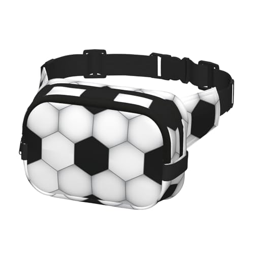 Gürteltasche für Laufen, Damen, Herren, Crossbody-Gürteltasche, Bauchtasche für Reisen, Workout, Wandern, Fußball, nahtlose Textur von Generisch