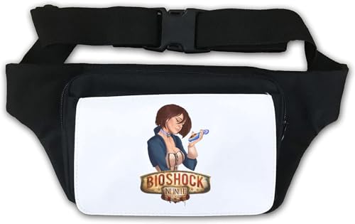 Gürteltasche mit süßem Traurigem Mädchen, Weiß von Generisch