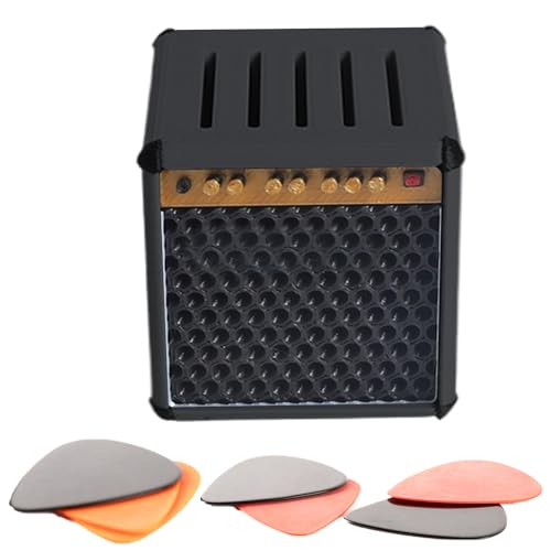 Guitar Pick Case - Guitar Pick Holder Box | Guitar Picks Display Case | Stylischer Organizer Für Musikbegeisterte | Box Mit Großer Kapazität 3D Gedruckt | Musikinstrumente Bass Geburtstag Weihnachten von Generisch