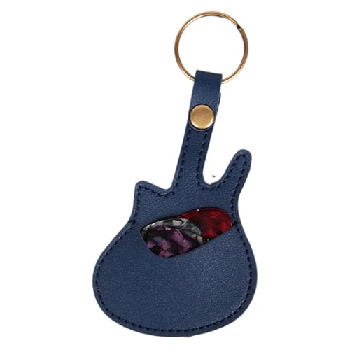 Guitar Pick Halter Case, Gitarren -Pick -Tasche, Picks Storage Pouch Box, Tragbarer Plectrum Organizer Ledertasche für Musiker, Musikspieler von Generisch
