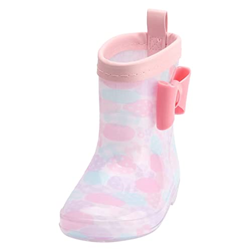 Gumistifell Kinder Halbhoch Weit Gefüttert Regenfüßlinge Rain Boots Barefoot Mädchen Kleinkind Stiefel Gummistiefel Kurz Jungen Wasserdichte Reitstiefel Playshoes 21 23 24 25 36 37 von Generisch