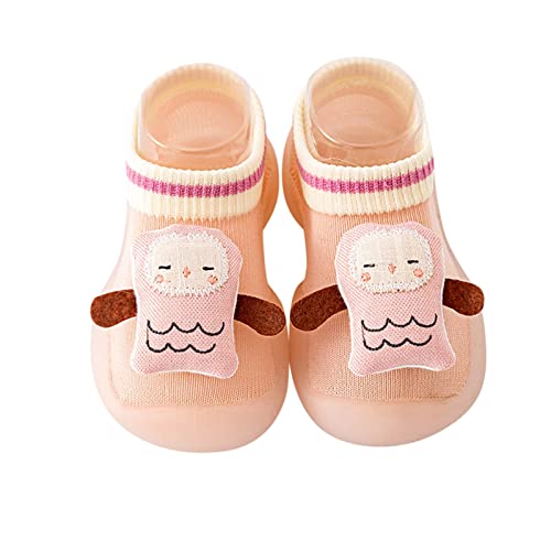 Gummisohle Baby Jungen Mädchen Kleinkindschuhe Tier Cartoon Socken Schuhe Kleinkind Fleece WarmThe Floor Socken Rutschfeste Prewalker Hausschuhe (21 Infant) von Generisch