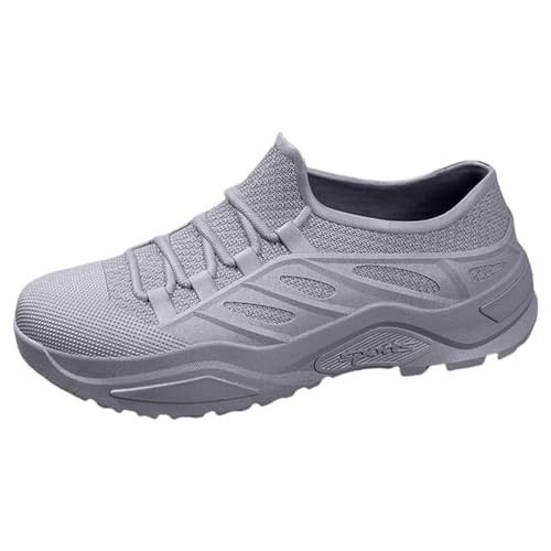 Gummistiefel 38 Regenschuhe Damen Wasserdicht Herren Laufschuhe Rutschfest Atmungsaktiv Leichte Sneakers Slip Athletic Sports Walking Gym Arbeitsschuhe Gummistiefel Weitschaft (Grey,43) von Generisch