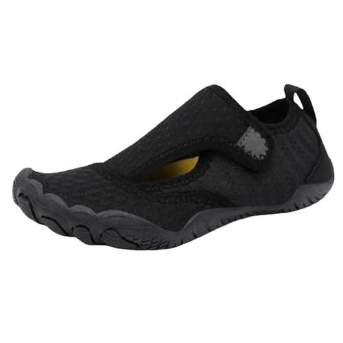 Gummistiefel 39 Damen Regenschuhe Wasserdicht Sportschuhe für Eltern und für Herren und Damen,Atmungsaktive Schweißabsorbierende Indoor Fitnessschuhe Ü Eltern,Sneaker Socken (Black,43) von Generisch