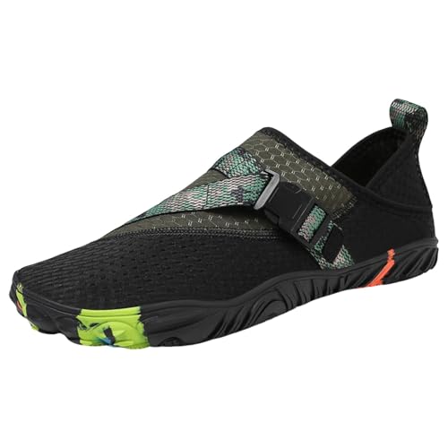 Gummistiefel 41 Regenschuhe Damen Wasserdicht Schuh Erholungsschuhe für Herren,Atmungsaktiv,Leicht,Rutschfest,Laufschuhe Regenhose Herren Fahrrad Schuhe (Green,42) von Generisch