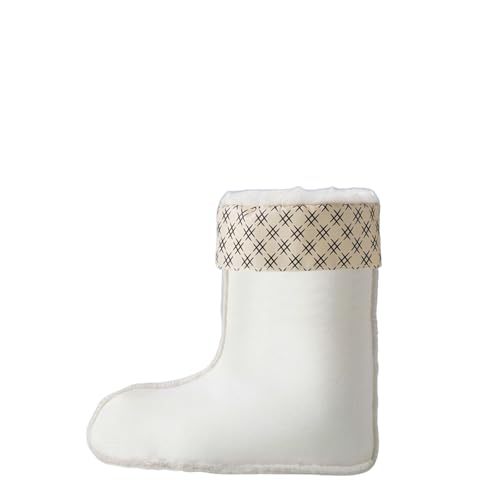 Gummistiefel Damen Bunt Regenschuhe Wasserdicht Autumn And Winter Rain Boots Men'S Cotton Cover Men And Women Plus Velvet Thick Warm Cold Proof Rain Boots Rubber Shoes Cotton Socks Silikon (Khaki,36) von Generisch
