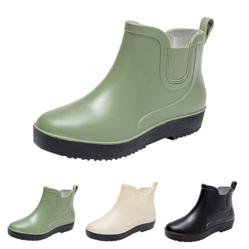 Gummistiefel Damen Halbhoch Gummistiefel Damen Regenschuhe Wasserdicht Rutschfester Halbhoch Ankle Gummistiefeletten Gartenschuhe Einfarbig Weitschaft Stiefeletten Kurze Gummistiefel Damen Halbhoch Gummistiefel Damen Regenschuhe Wasserdicht Rutschfester Halbhoch Ankle Gummistiefeletten Gartenschuhe Einfarbig Weitschaft Stiefeletten Kurze von Generisch