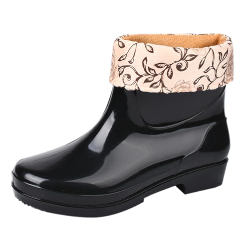 Gummistiefel Damen Halbhoch Regenstiefel Regenschuhe Gefüttert Rain Boots Wasserdicht Garten Stiefel Winter Stiefeletten Gartenschuhe Gummistiefeletten Schlupfstiefel Küchenschuhe Kochschuhe Gummistiefel Damen Halbhoch Regenstiefel Regenschuhe Gefüttert Rain Boots Wasserdicht Garten Stiefel Winter Stiefeletten Gartenschuhe Gummistiefeletten Schlupfstiefel Küchenschuhe Kochschuhe von Generisch