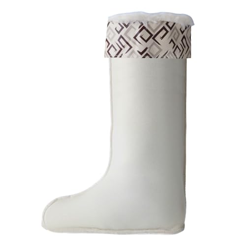 Gummistiefel Extra Weit Damen Schuhe Wasserdicht Autumn And Winter Rain Boots Men'S Cotton Cover Men And Women Plus Velvet Thick Warm Cold Proof Rain Boots Rubber Shoes Cotton Socks (Rose Gold,40) von Generisch