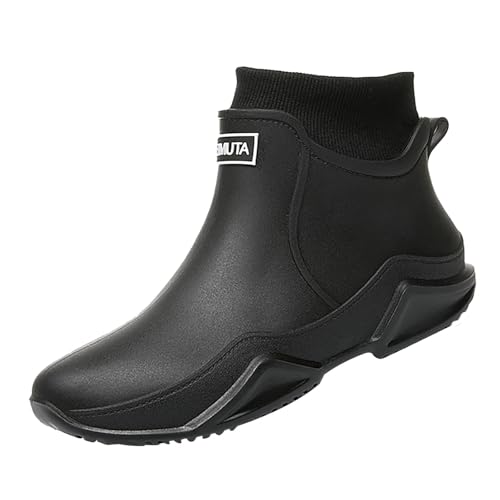 Gummistiefel Gelb Wasserdichte Stiefeletten Damen Couples Beach Shoes Water Outdoor Yoga Summer Swim Women'S Keilabsatz Schuhe Damen Sneaker 41 (Black,40) von Generisch