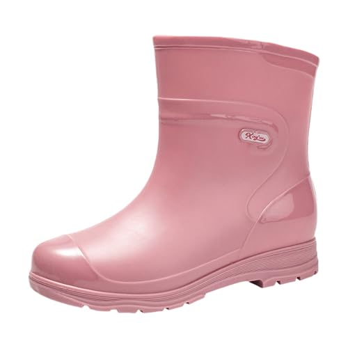 Gummistiefel Herren Kurzstiefel Sommer Wasserdicht Rutschfeste Regenschuhe Leichtgewichts Einfarbig Dicker Sohle Bequeme Regenstiefel Outdoor Schlamm Garten Regenstiefel,35-39 Eu von Generisch